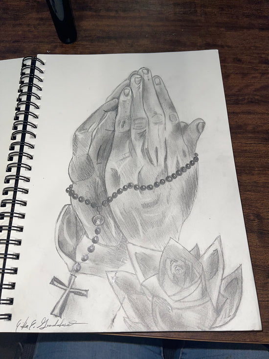 In Prayer — Original Pencil Sketch | Custom Artwork Available